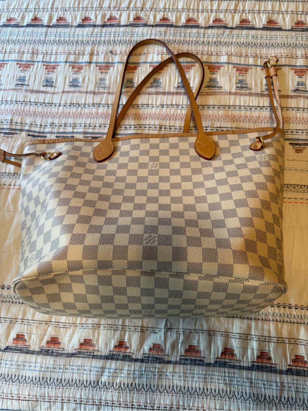 Louis Vuitton Neverfull MM Damier Azur Rose Ballerine